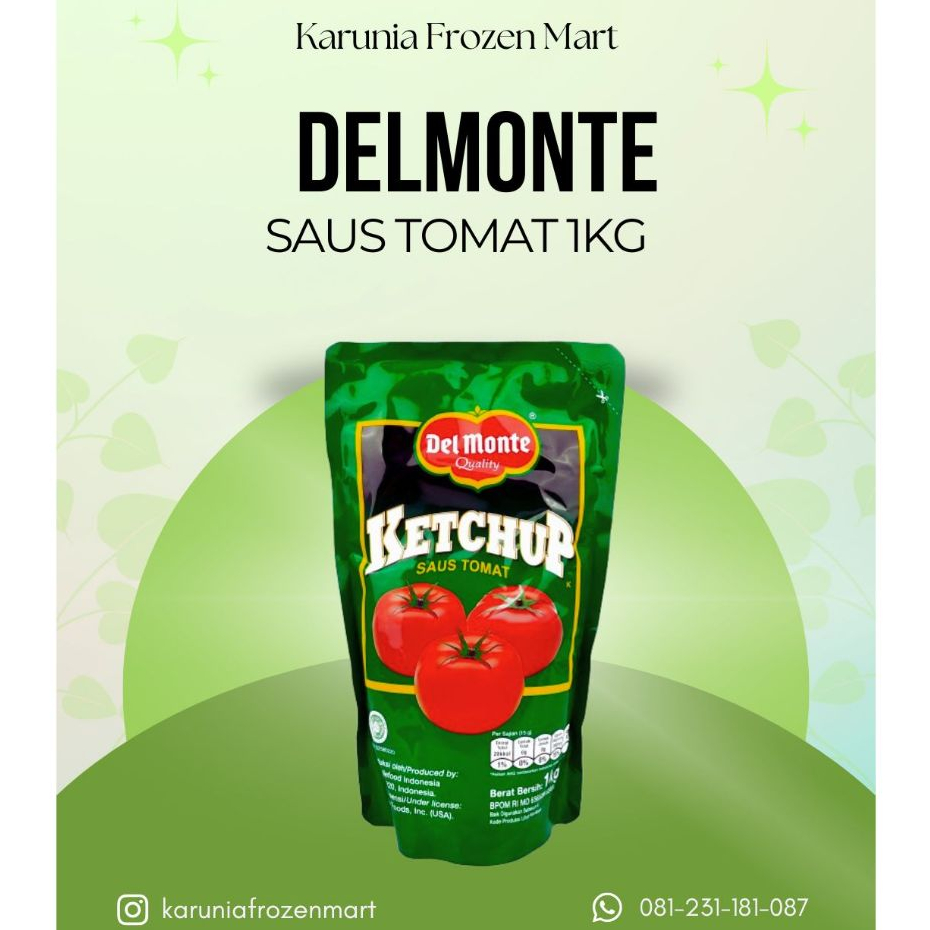 Delmonte Saus Tomat 1kg Delmonte Saus Tomat 1kg