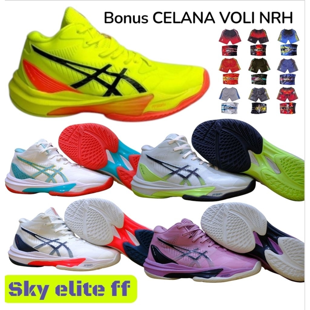 SEPATU VOLI ASICS SKY ELITE FF Super PREMIUM VOLI SEPATU OLAHRAGA VOLI BADMINTON TENIS JOGGING DLL S