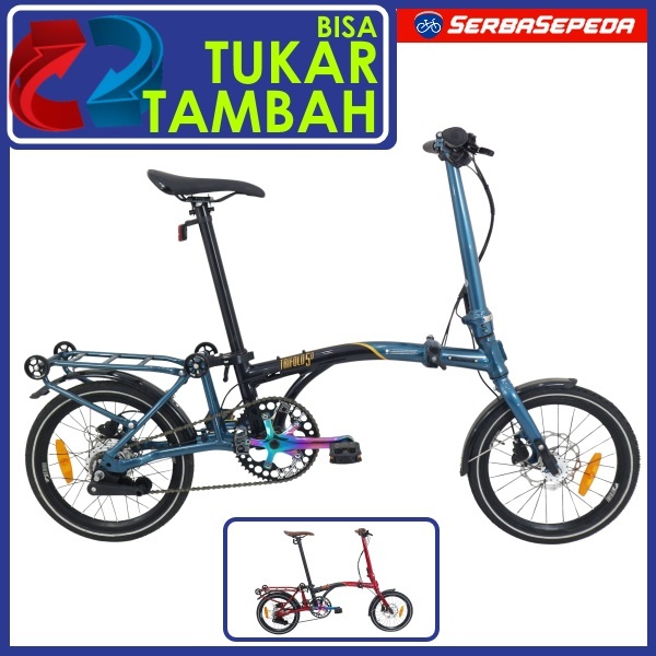 United Trifold 5D Sepeda Lipat 16 Inci Frame Alloy 3 Lipatan