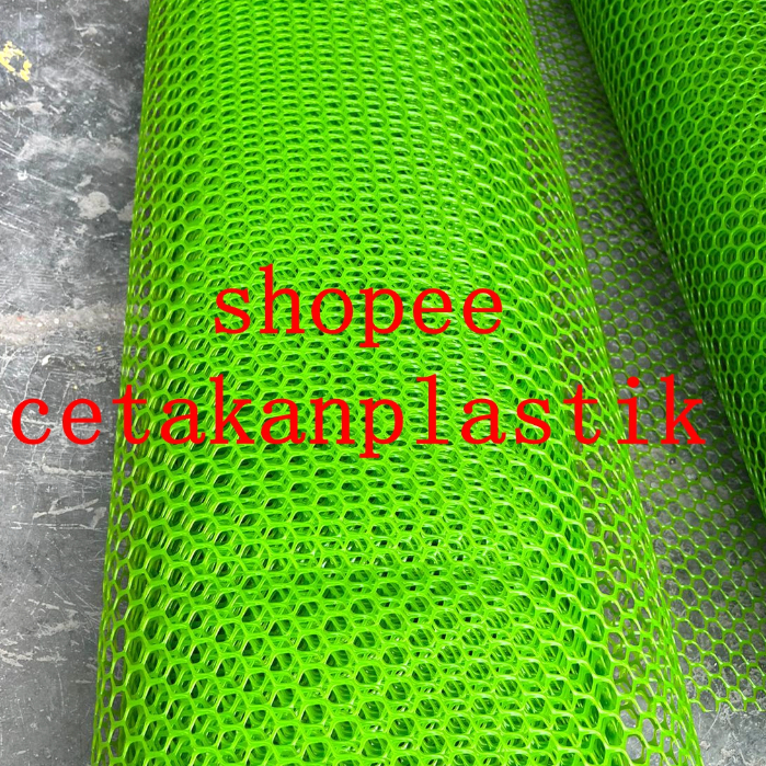 8 roll mesh kawat plastik 2x50 meter jaring slat ram alas lantai mess kandang ternak ayam