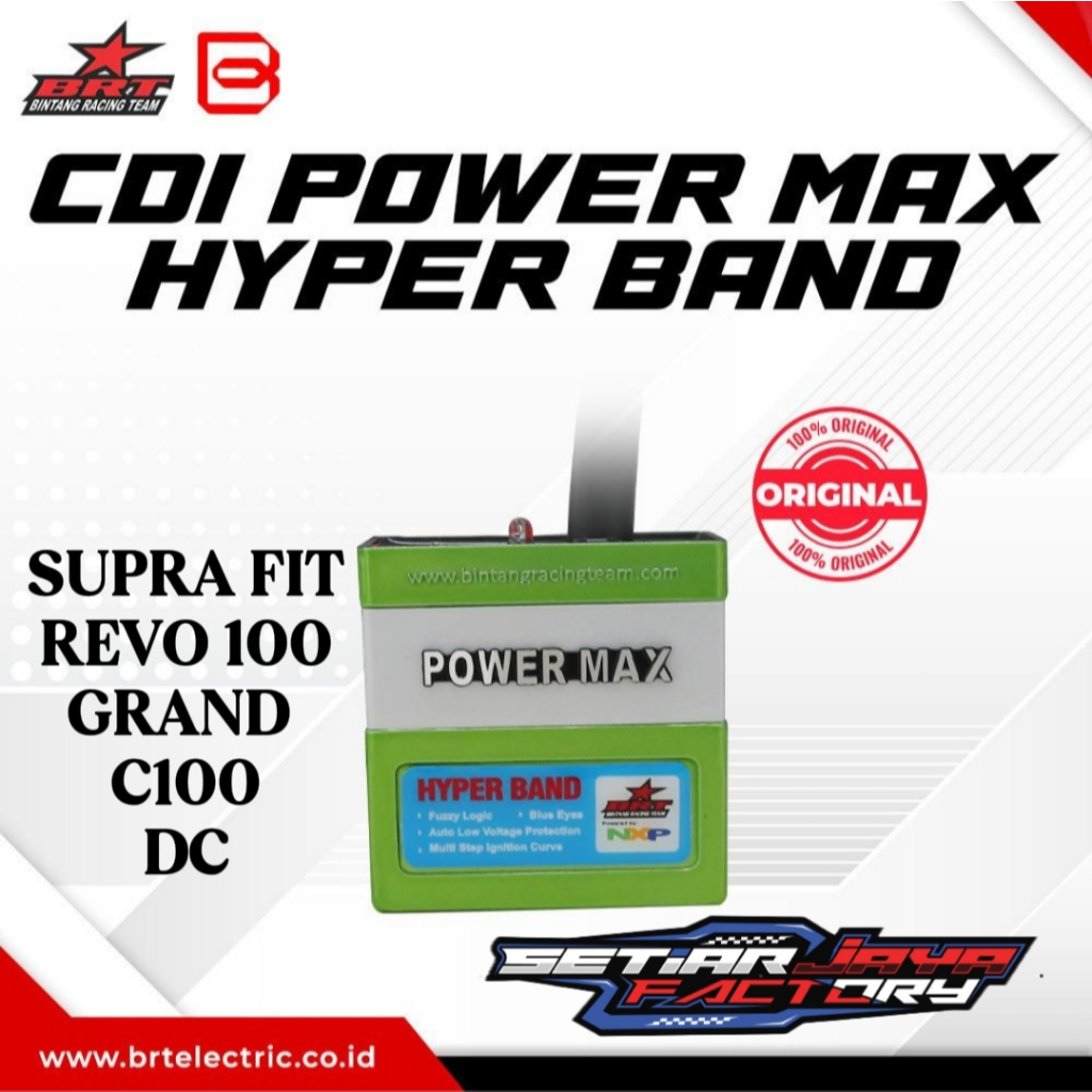 CDI BRT POWERMAX SUPRA FIT DC REVO 100 GRAND DC C100 HYPER BAND ORIGINAL BRT