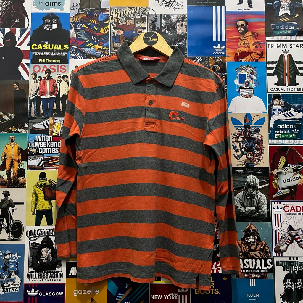 Long Sleeve / Polo Shirt / Rugby Shirt / Vintage / Second / NEPA