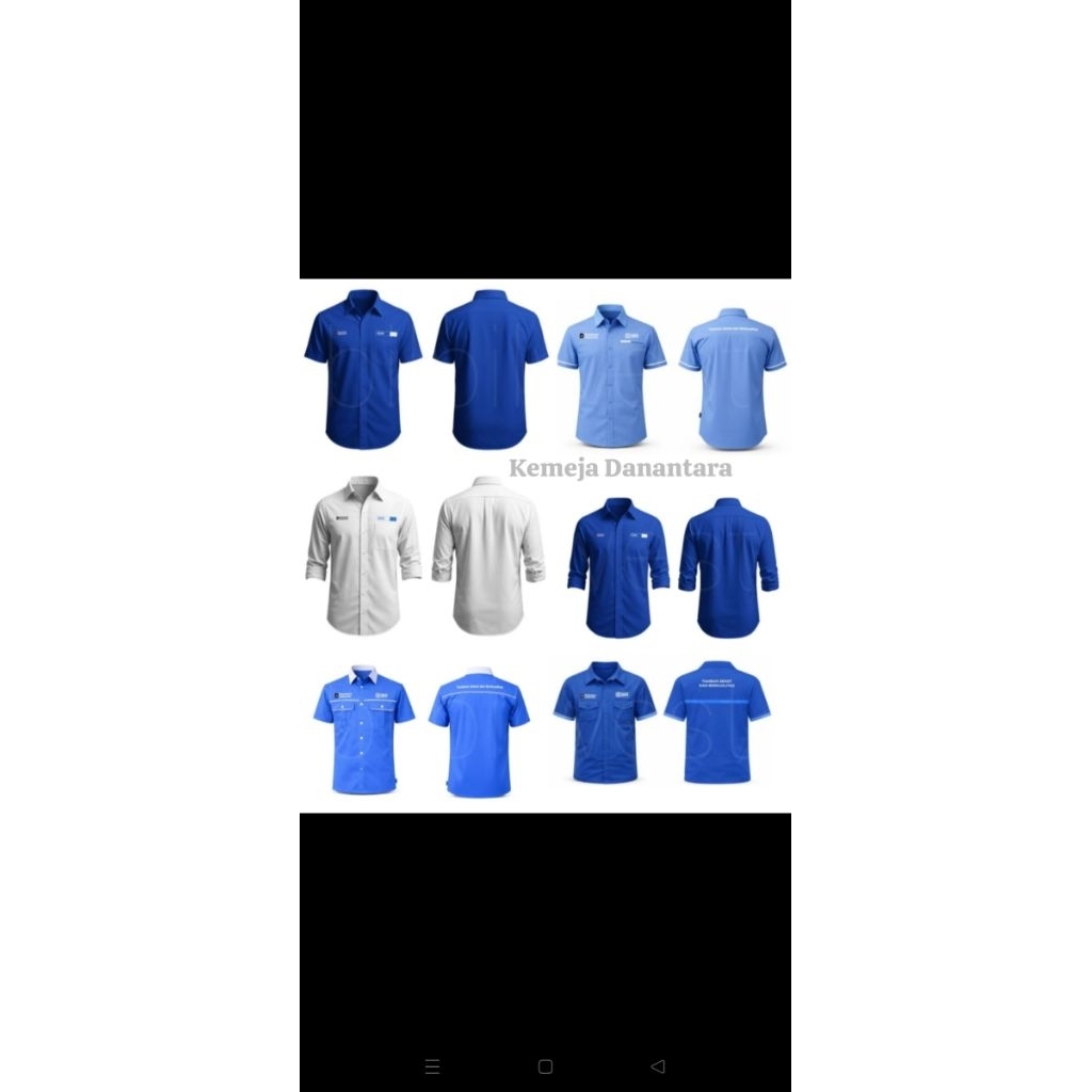 Kemeja BRI / baju bengkel BRI / kemeja / baju bengkel / danantara