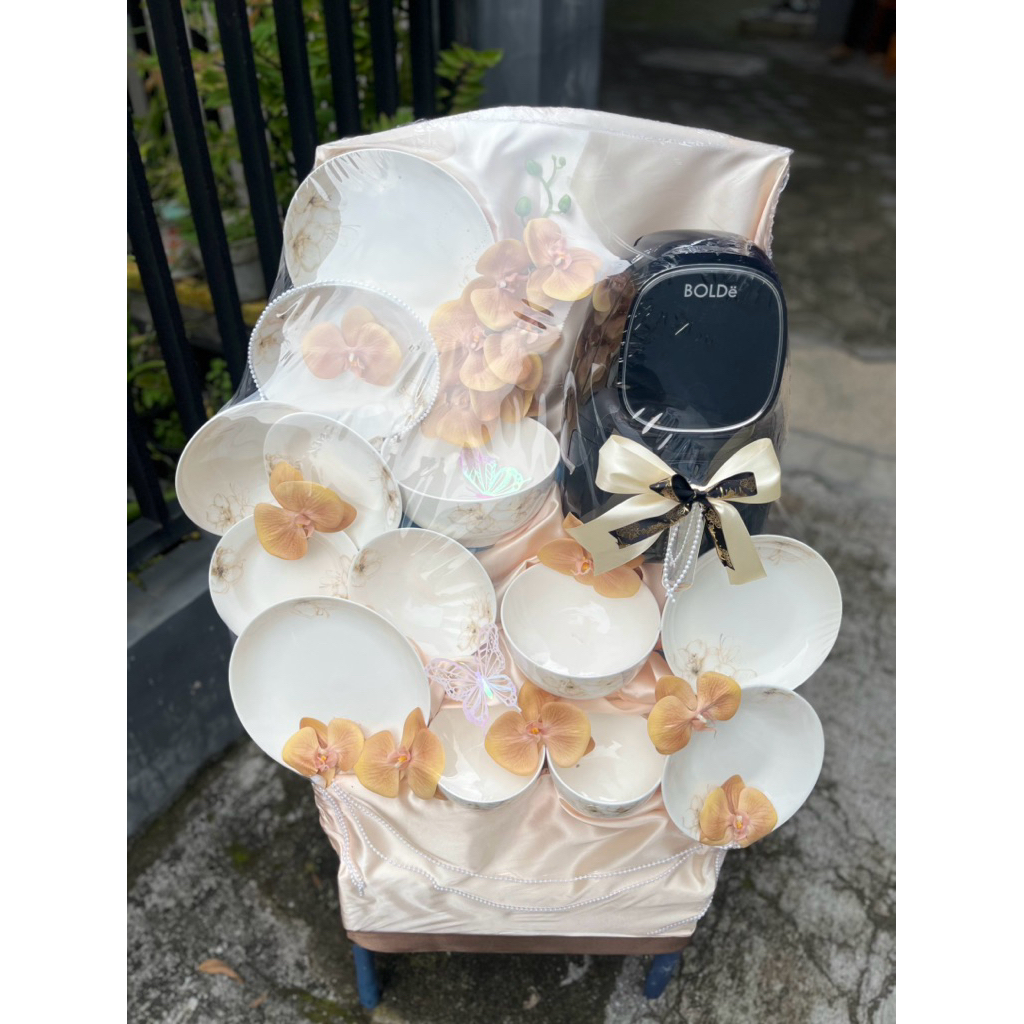 parcel premium semarang/parcel mix piring dan alat masak/parcel premium piring mix air fryer /parcel