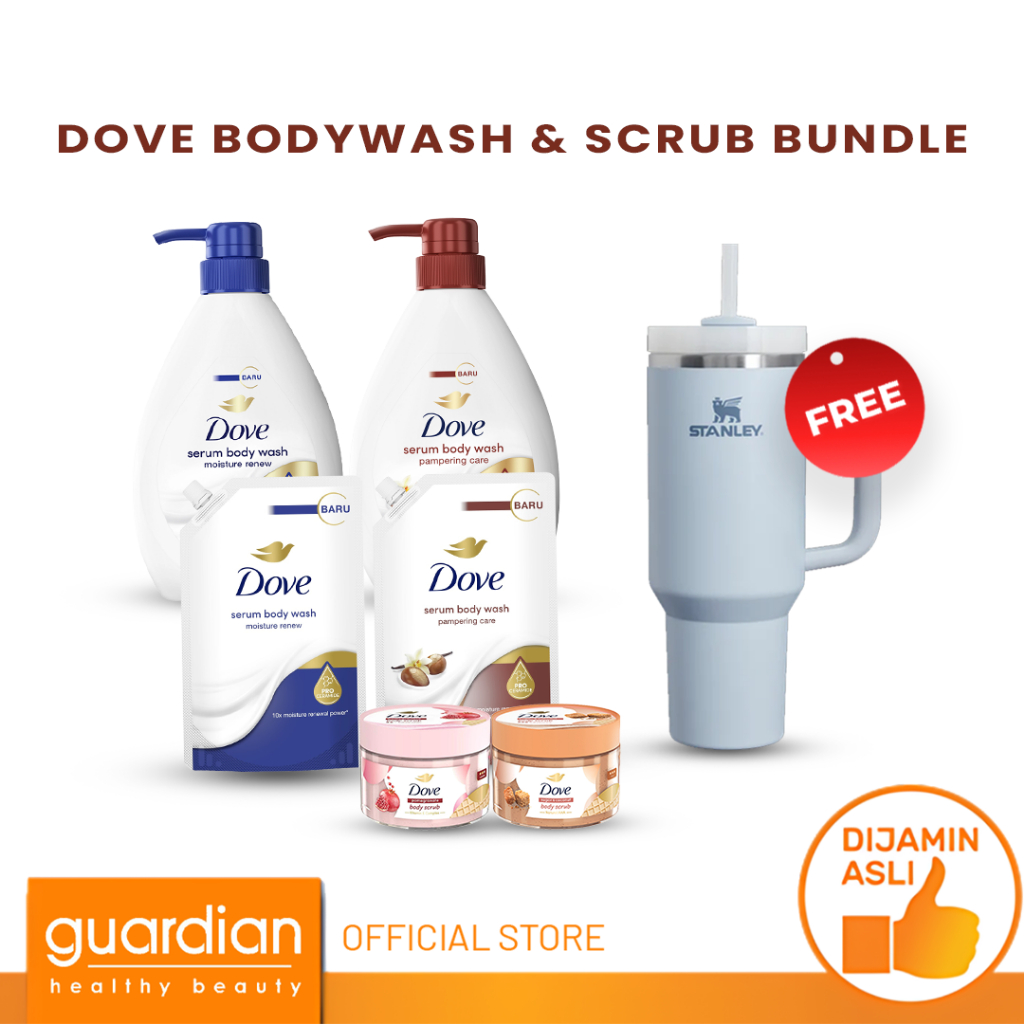 [Bundling] Dove Body Wash & Scrub Package - *FREE GIFT STANLEY SPECIAL LIVE STREAM