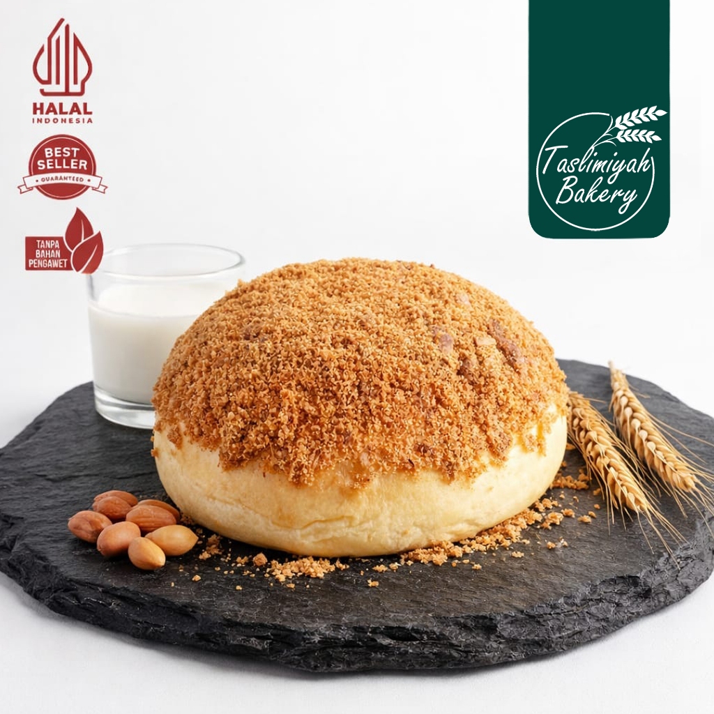TASLIMIYAH BAKERY Roti Abon Sapi Premium Khas Malang / Roti Isi Abon / Cemilan Lembut - Big Size
