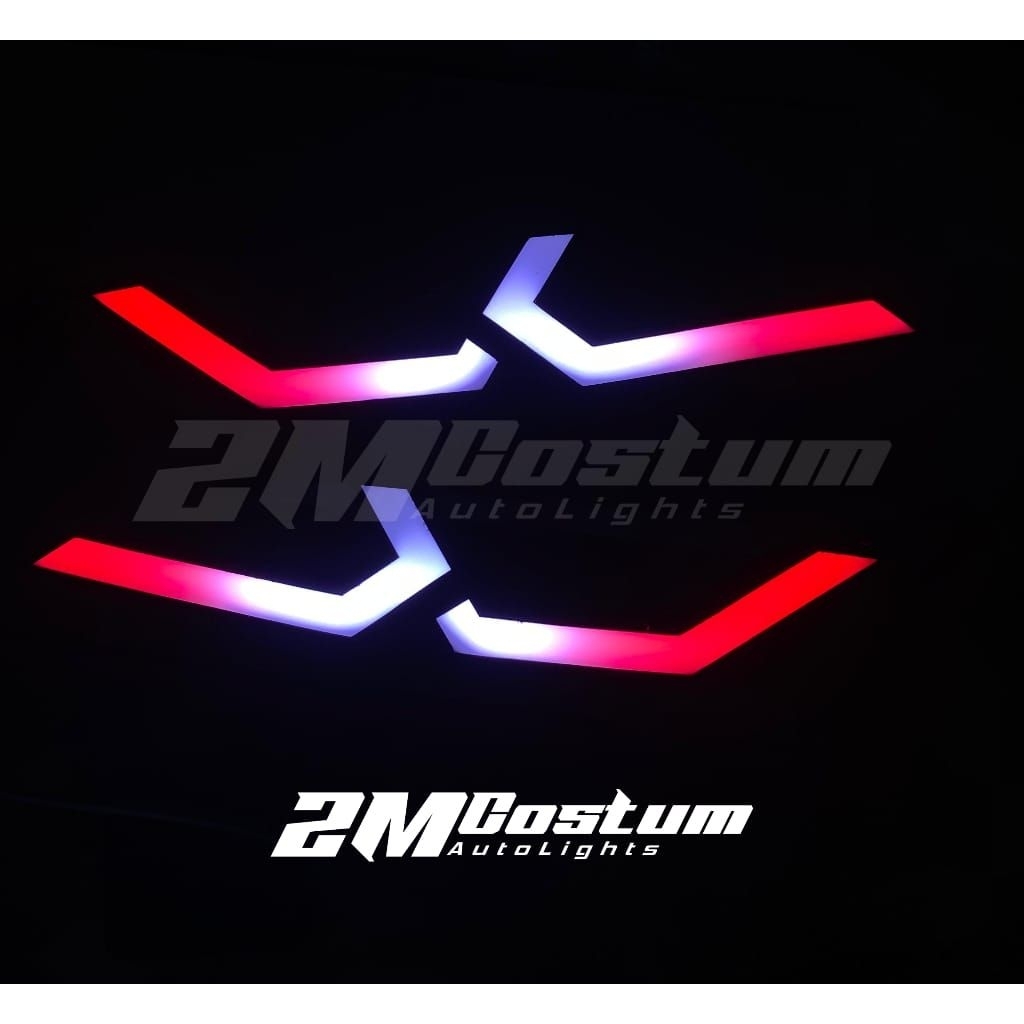 Lampu HEXA RGB Custom R15 V3 – Aksesoris Motor Sport Keren & Futuristik