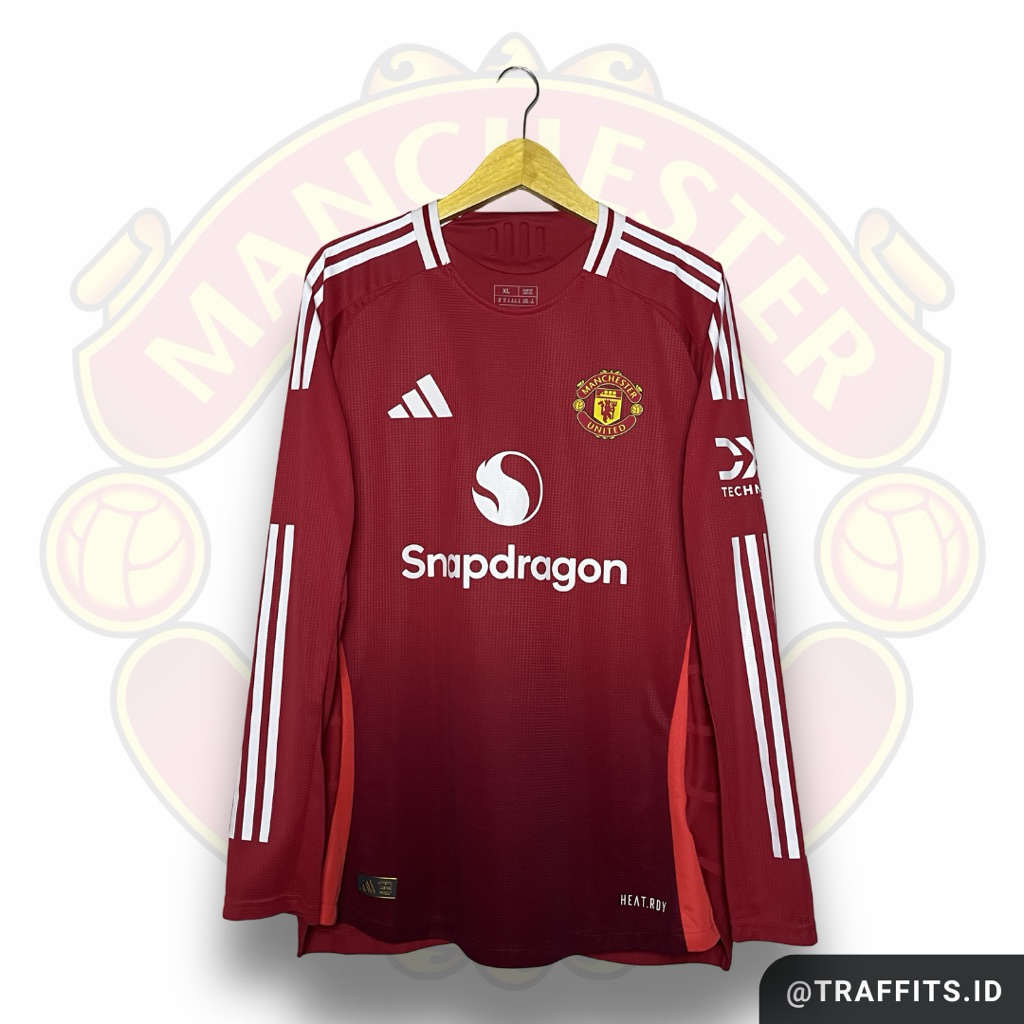 Jersey Manchester United Home 24/25 Long Sleeve Player Issue Original Size XL