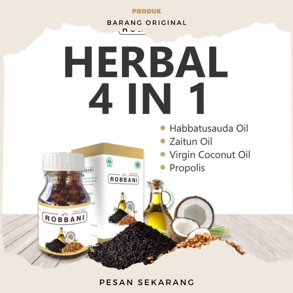 Robbani Original Obat Herbal Atasi Kolesterol Hipertensi Asam Urat