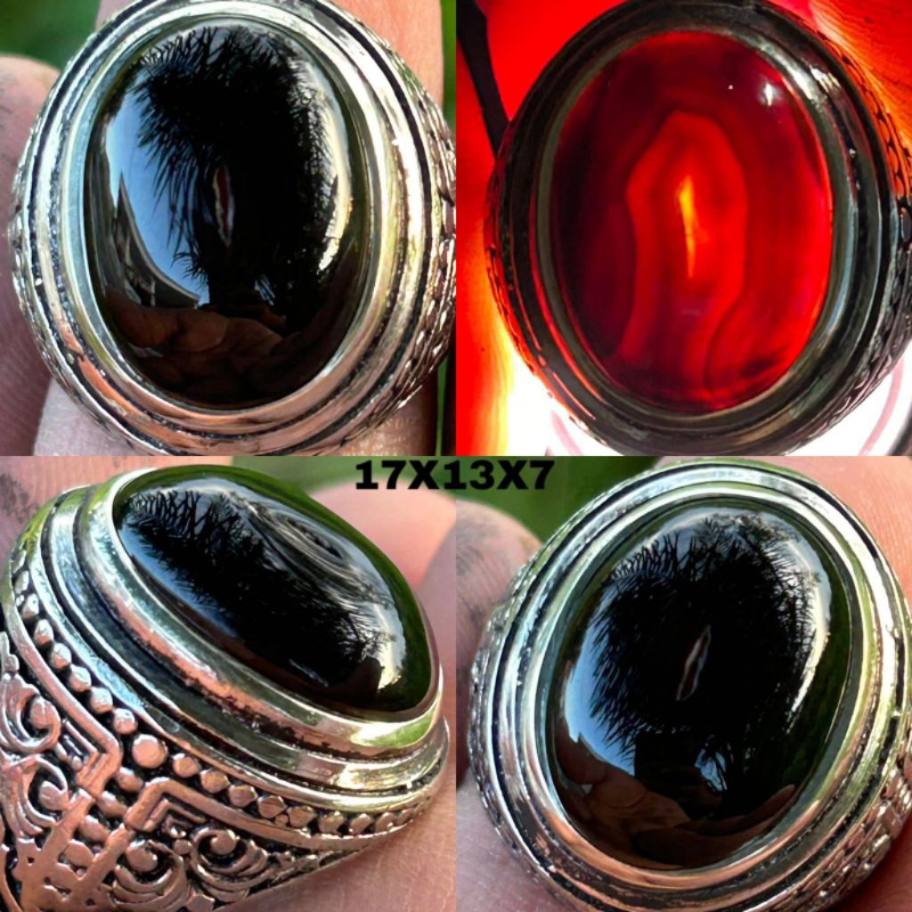CINCIN BATU AKIK YAMAN WULUNG COMBONG SERAMBUT