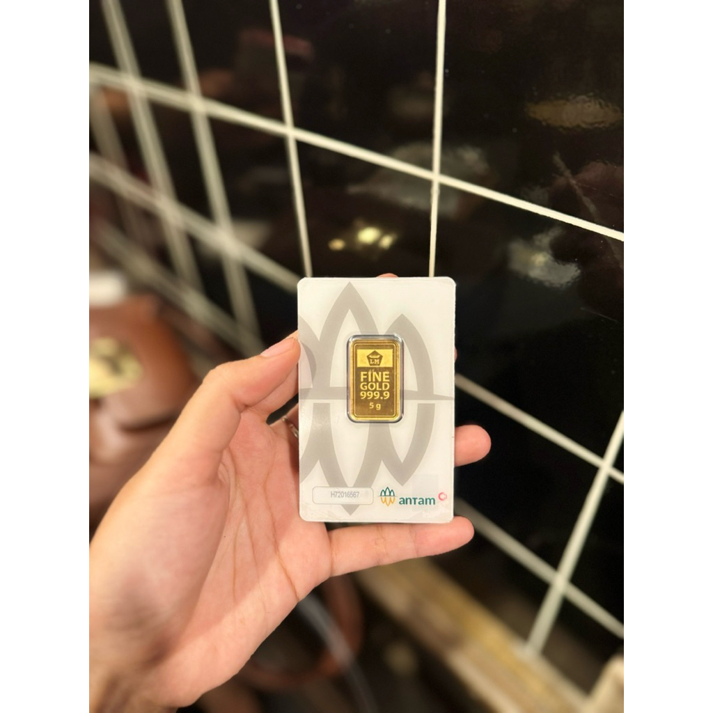 READY ON HANDS Emas Logam Mulia Emas Batangan 5gram, 10gram