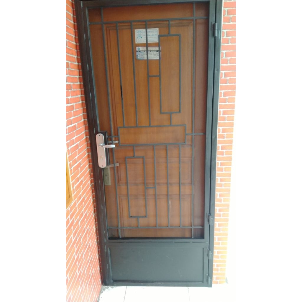 pintu besi singel kasa nyamuk\pintu pagar singel