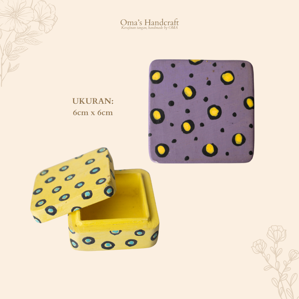 MINI JEWELRY BOX / KOTAK CINCIN KAYU / KOTAK PENYIMPANAN SERBAGUNA KAYU / WADAH KAYU