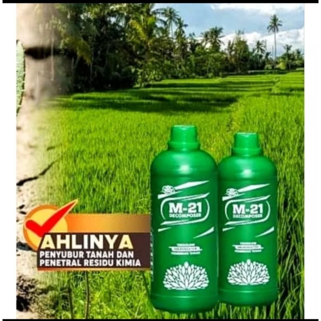 M21 dekomposer formula probiotik cair mengandung mikroorganisme kemasan 1lt