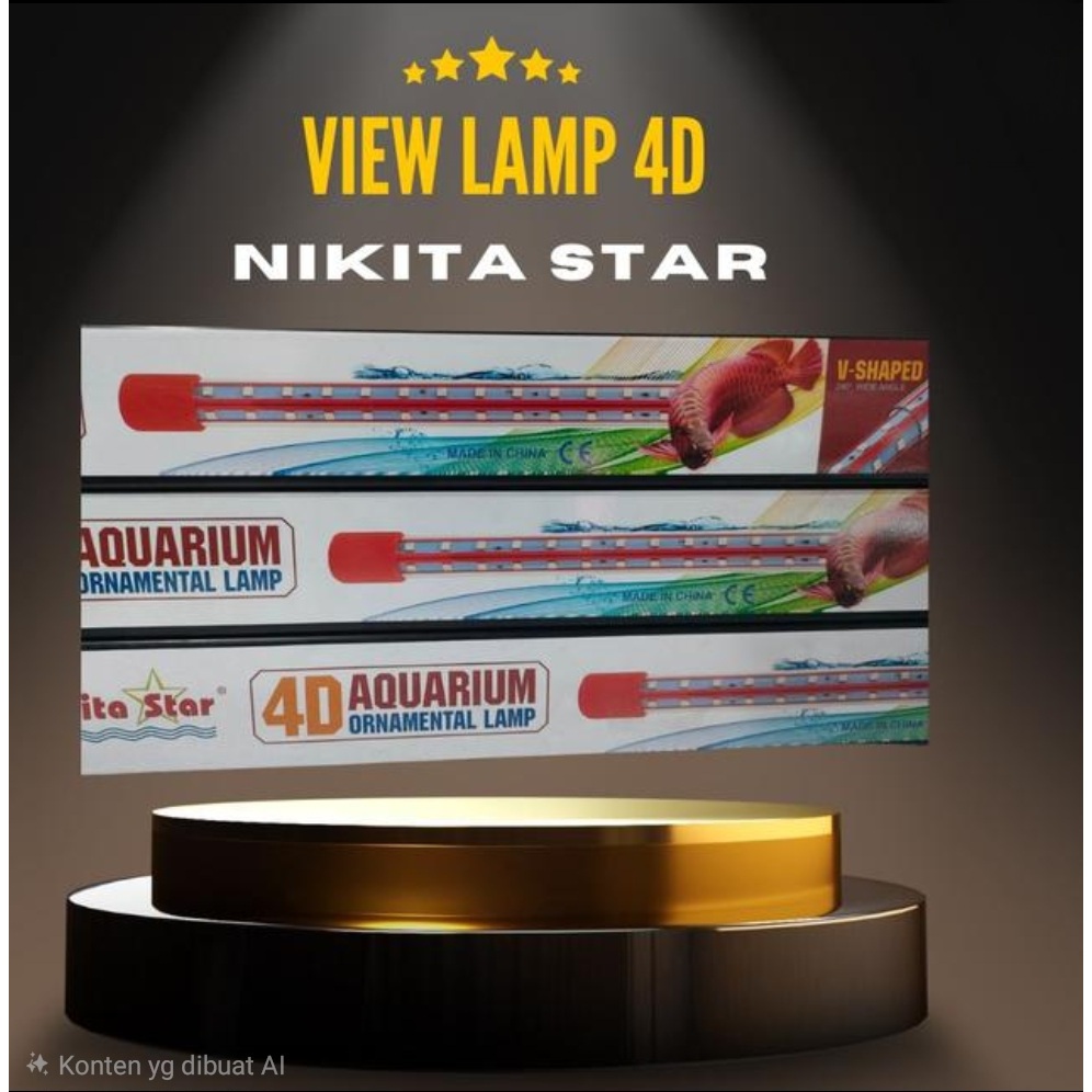 LAMPU TANNING 60 CM 15 WATT NIKITA STAR 4D VIEW TANNING ARWANA LOUHAN