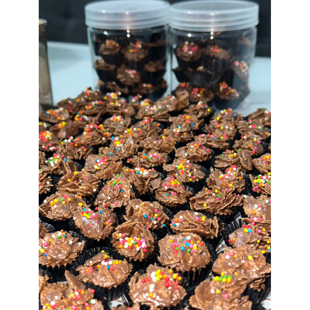 Cornflakes Chocolate | Kue Kering Cornflakes Coklat 250gr | Kue Imlek | Kue Lebaran | Kue Hari Raya