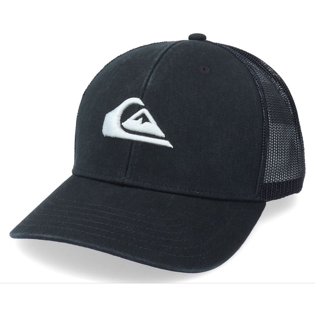 Topi Quiksilver Grounder Black Trucker Original