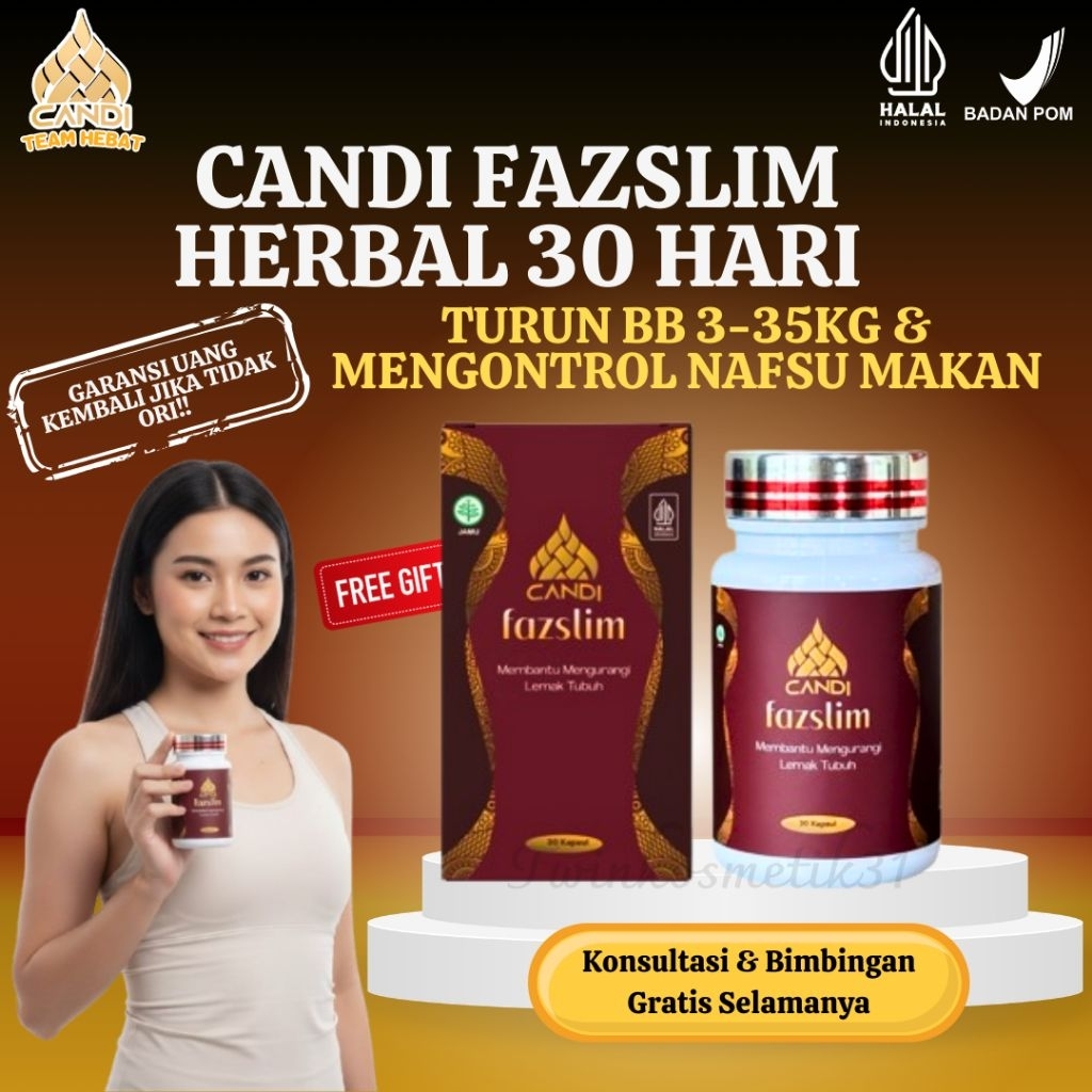 PELANGSING BADAN CANDI FAZSLIM  KEMASAN BARU alat pelangsing