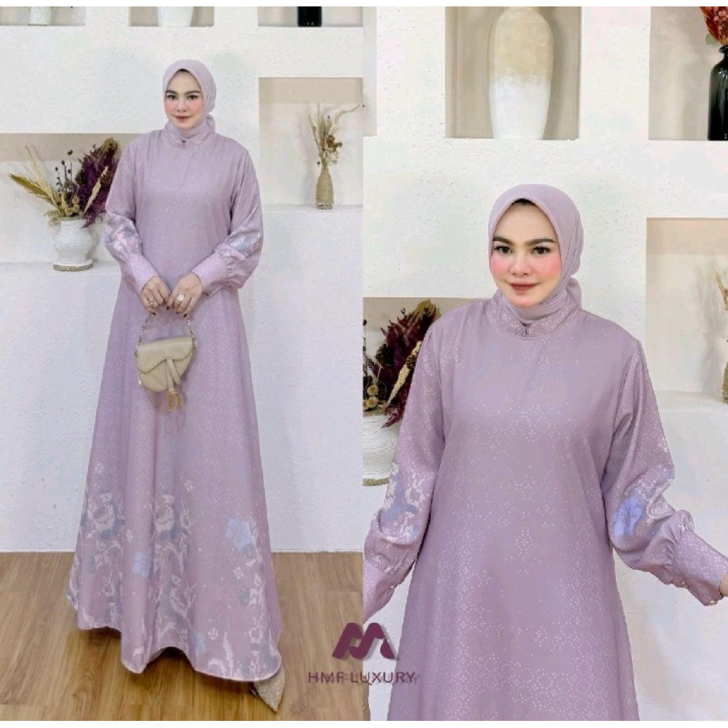 Lisa dress gamis ori by Hmf luxury