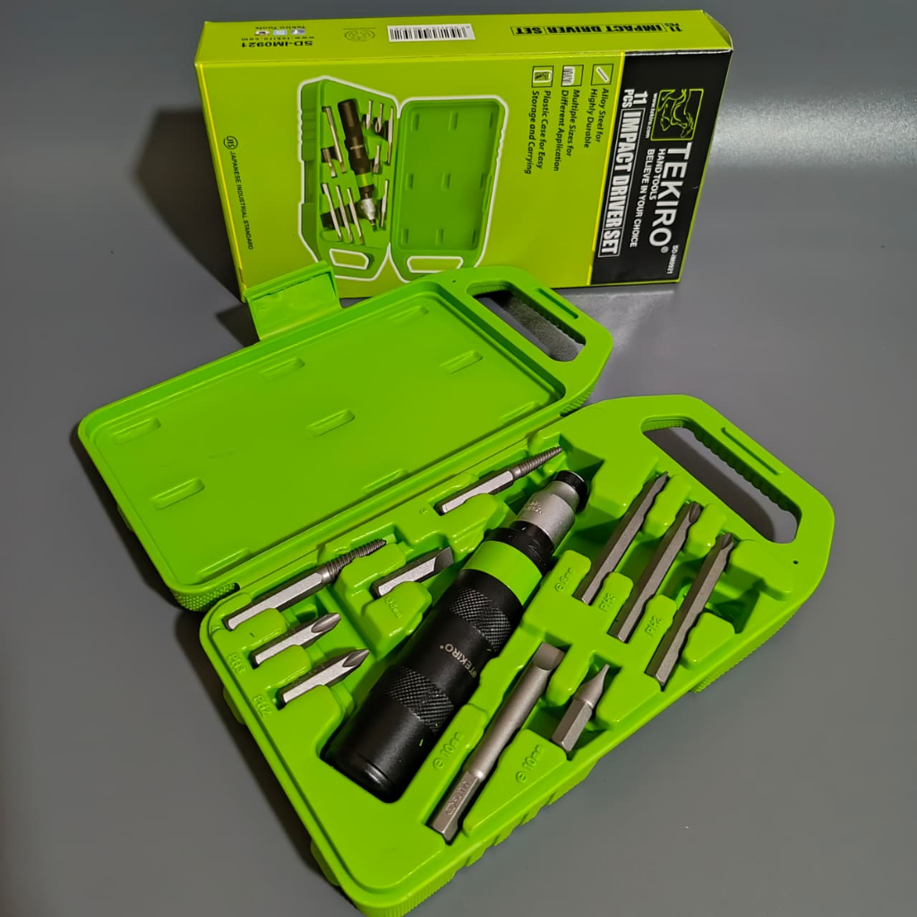 Tekiro obeng ketok set lengkap 11 pcs / obeng getok tekiro original komplit / obeng gedok full set