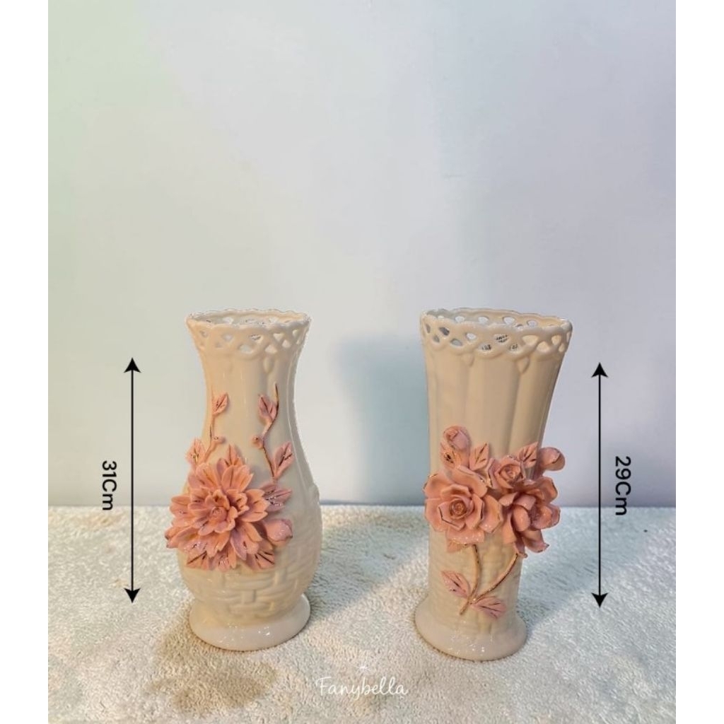 Vas bunga Keramik Mewah Dekorasi Import