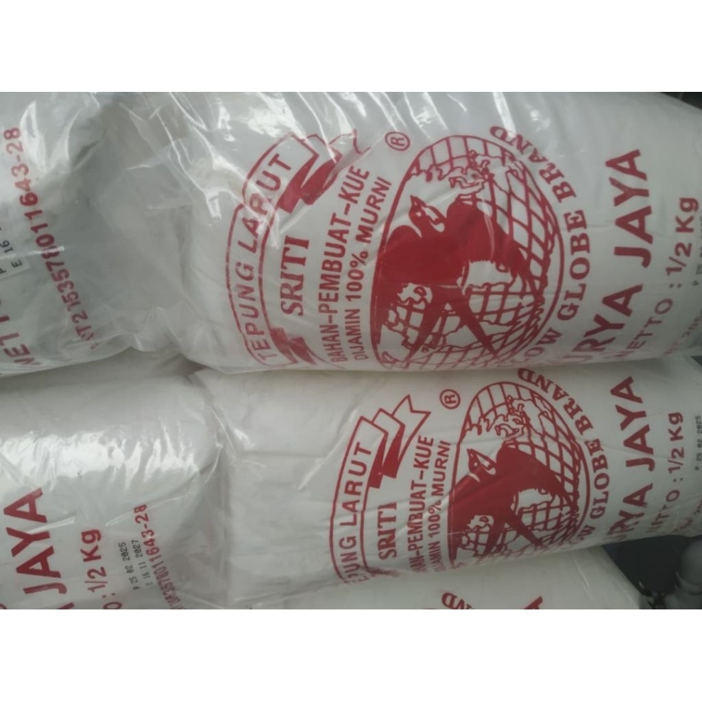 Tepung larut/garut murni original kemasan 500gr merk swalow  / sriti