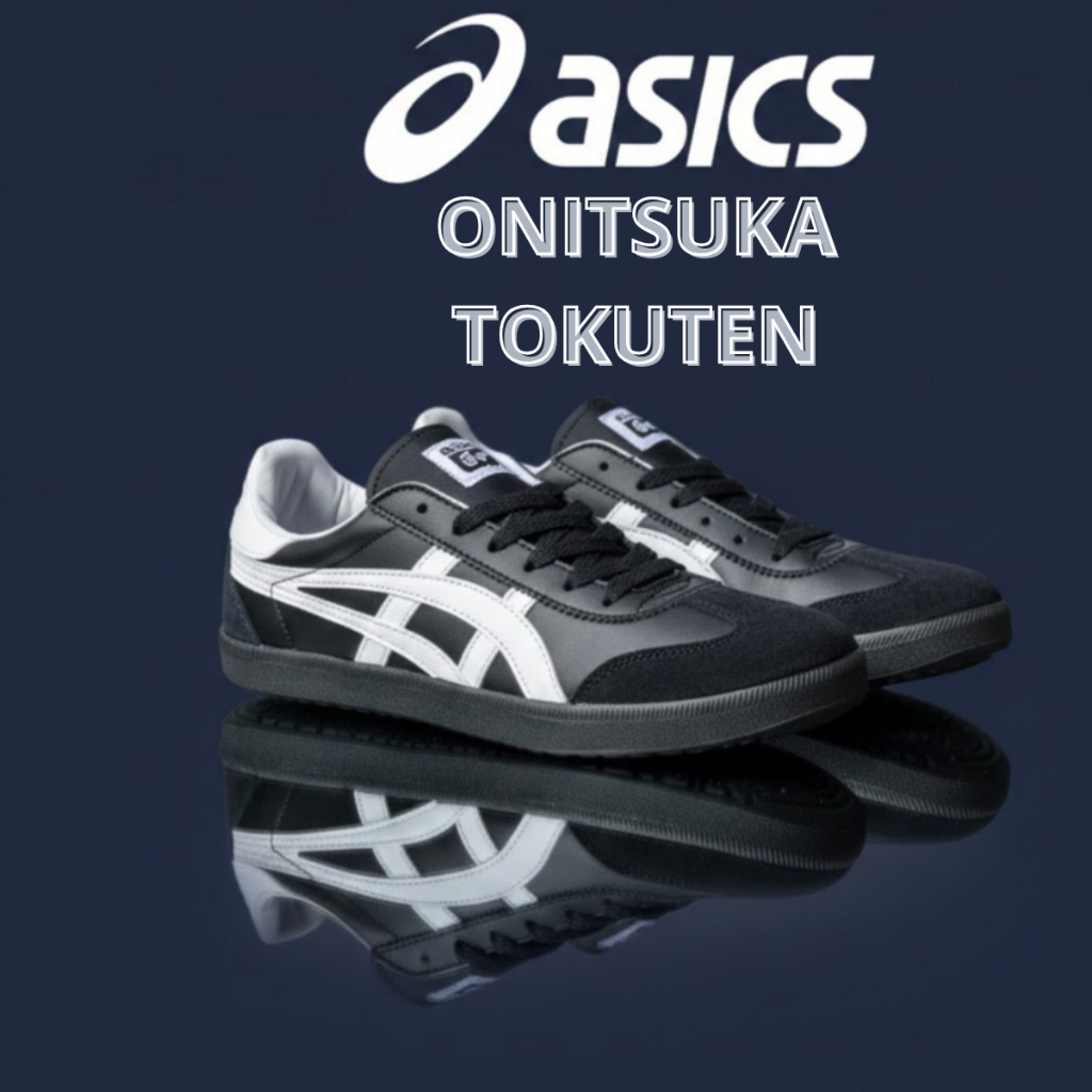 Sepatu Onitsuka Tokuten Hitam Putih premium Size 36 - 44