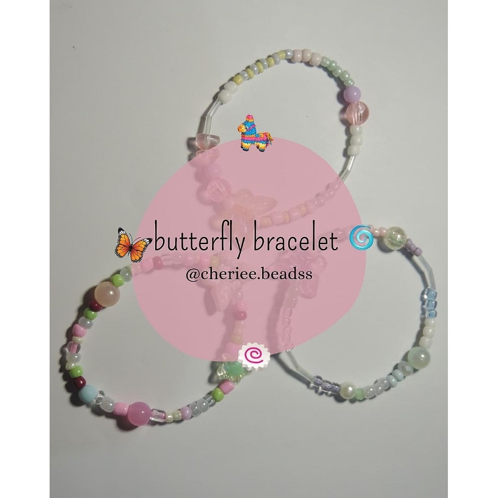 butterfly beads bracelet