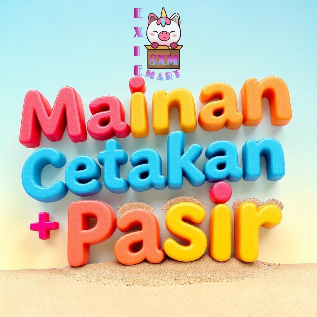 MAINAN ANAK CETAKAN PASIR DAN PASIR AJAIB - REFILL PASIR AJAIB DAN CETAKAN SEKOP PASIR