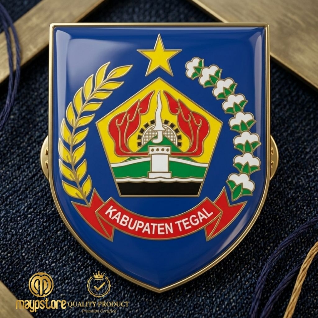 Pin Mutz ASN Lambang Kabupaten Tegal | Pin Logo Pemkab Tegal