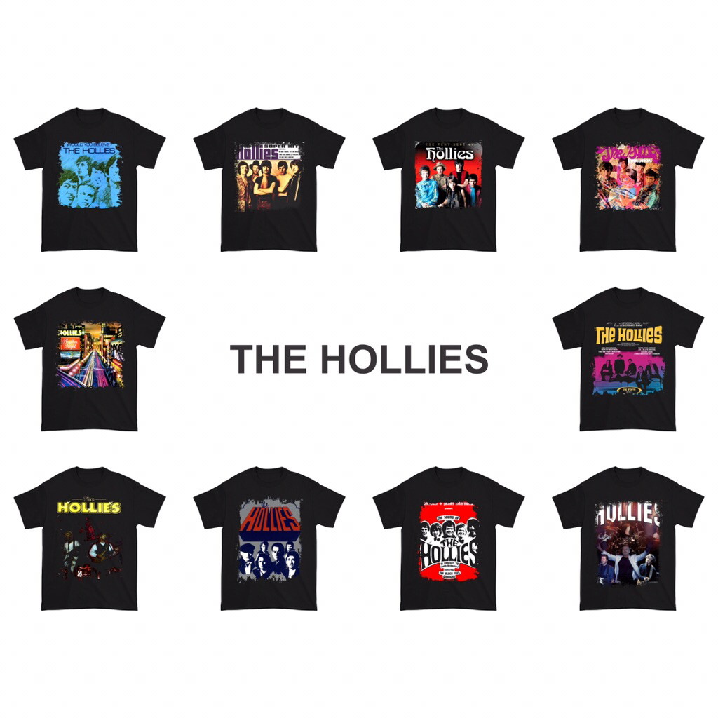 Kaos The Hollies Band Music | Baju The Hollies Band Musik | Kaos Band Vintage Musik
