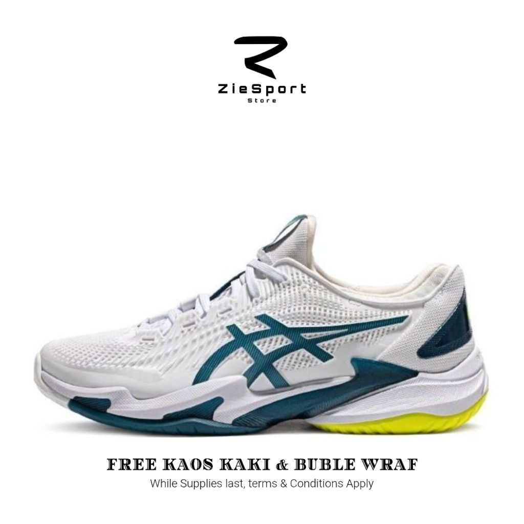 Sepatu Tenis Padel Court FF 3 'White Grish Blue'