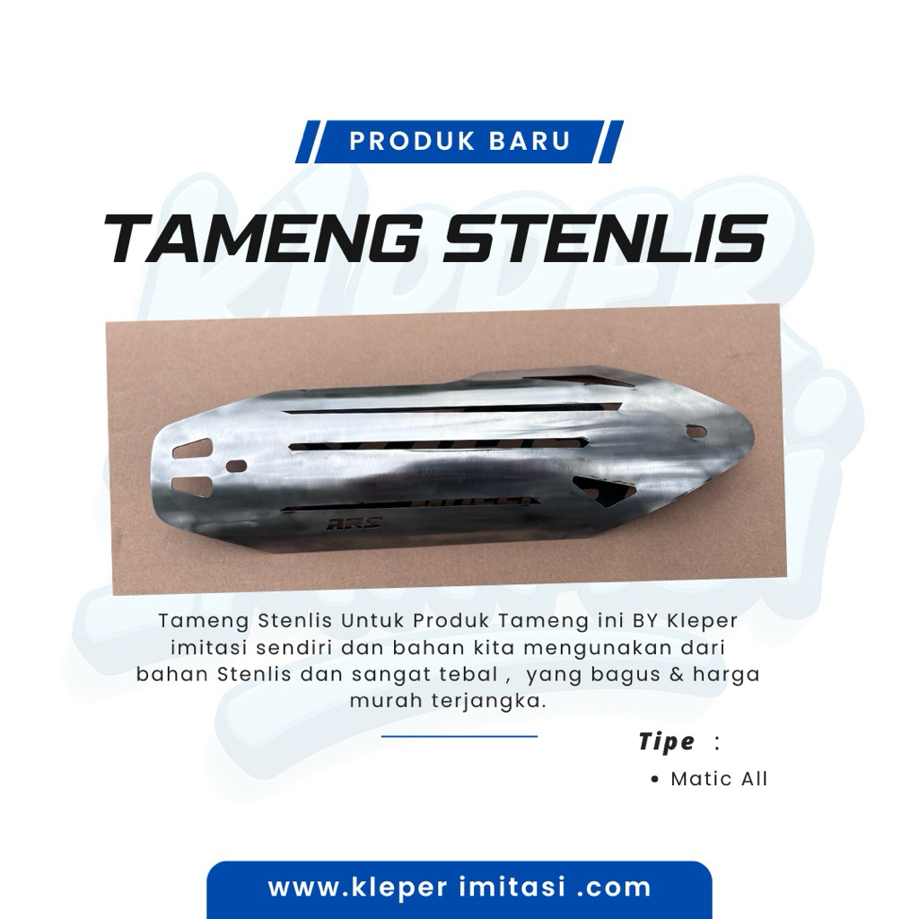 Tameng Matic All Stenlis by kleper imitasi