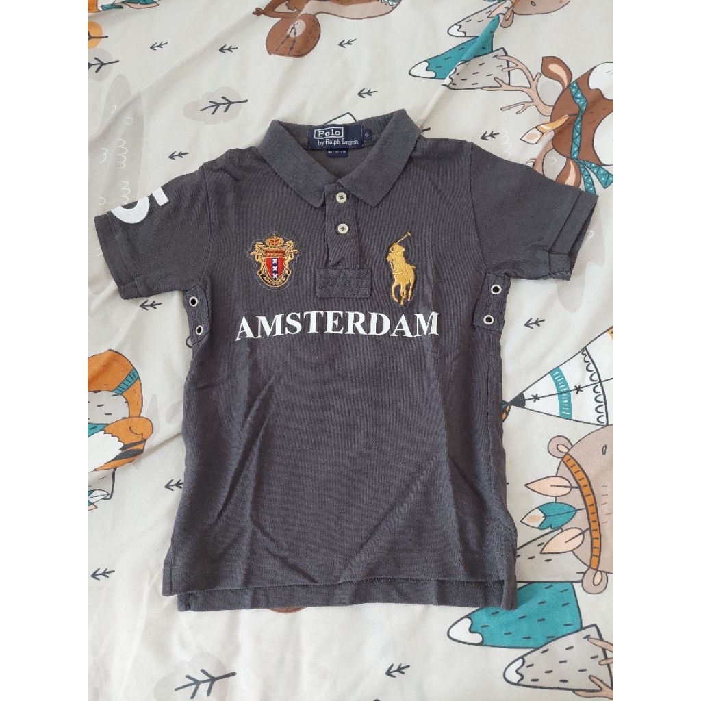 Kaos Anak Polo Ralph Lauren Grey