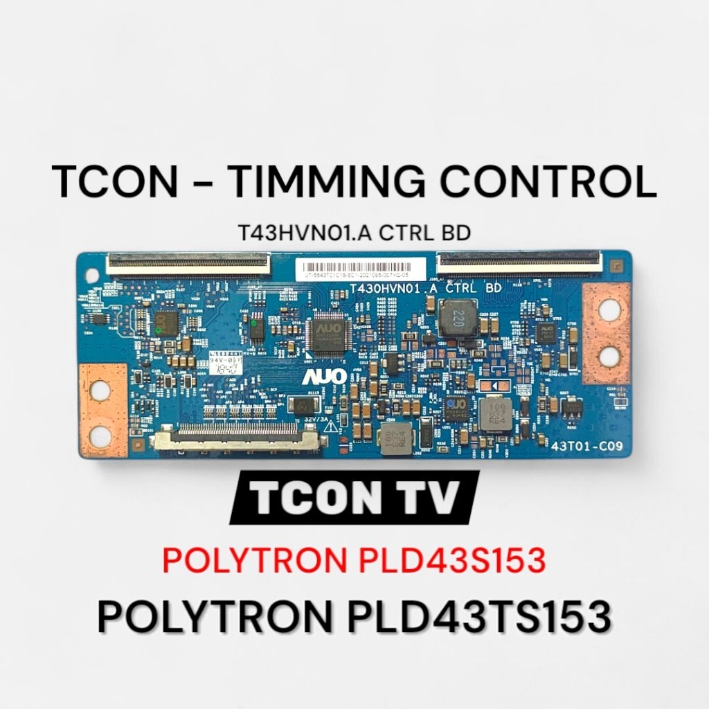 TCON TV TIMMING CONTROL TV POLYTRON PLD43S153 POLYTRON PLD43TS153