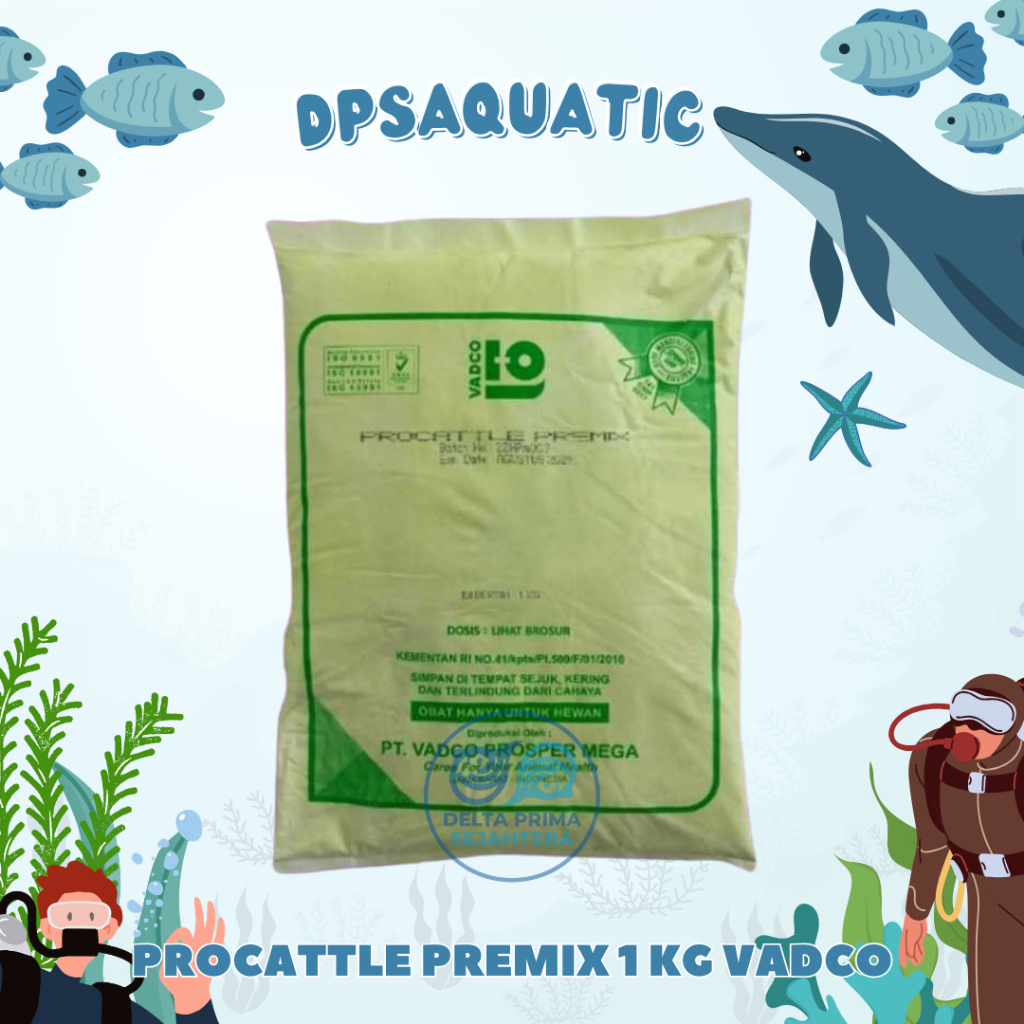 PROCATTLE PREMIX 1 Kg VADCO - PRO CATTLE - Premix Vitamin Mineral Ternak