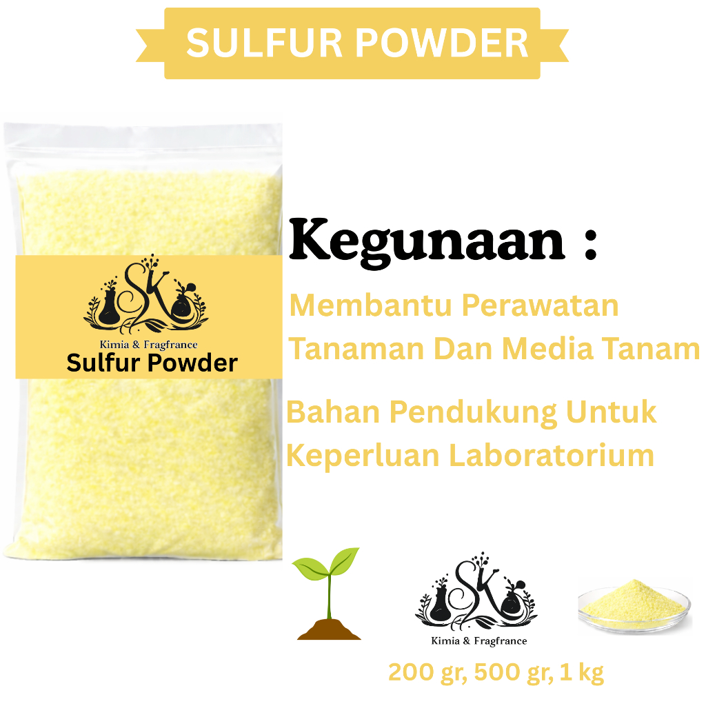 Sulfur Powder / Belerang Bubuk / Sulfur Bubuk / Belerang Powder