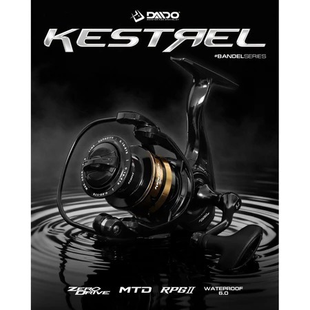 Reel Daido Kestrel power handle waterproof ukuran 1000-4000 | Reel Pancing Daido power handle