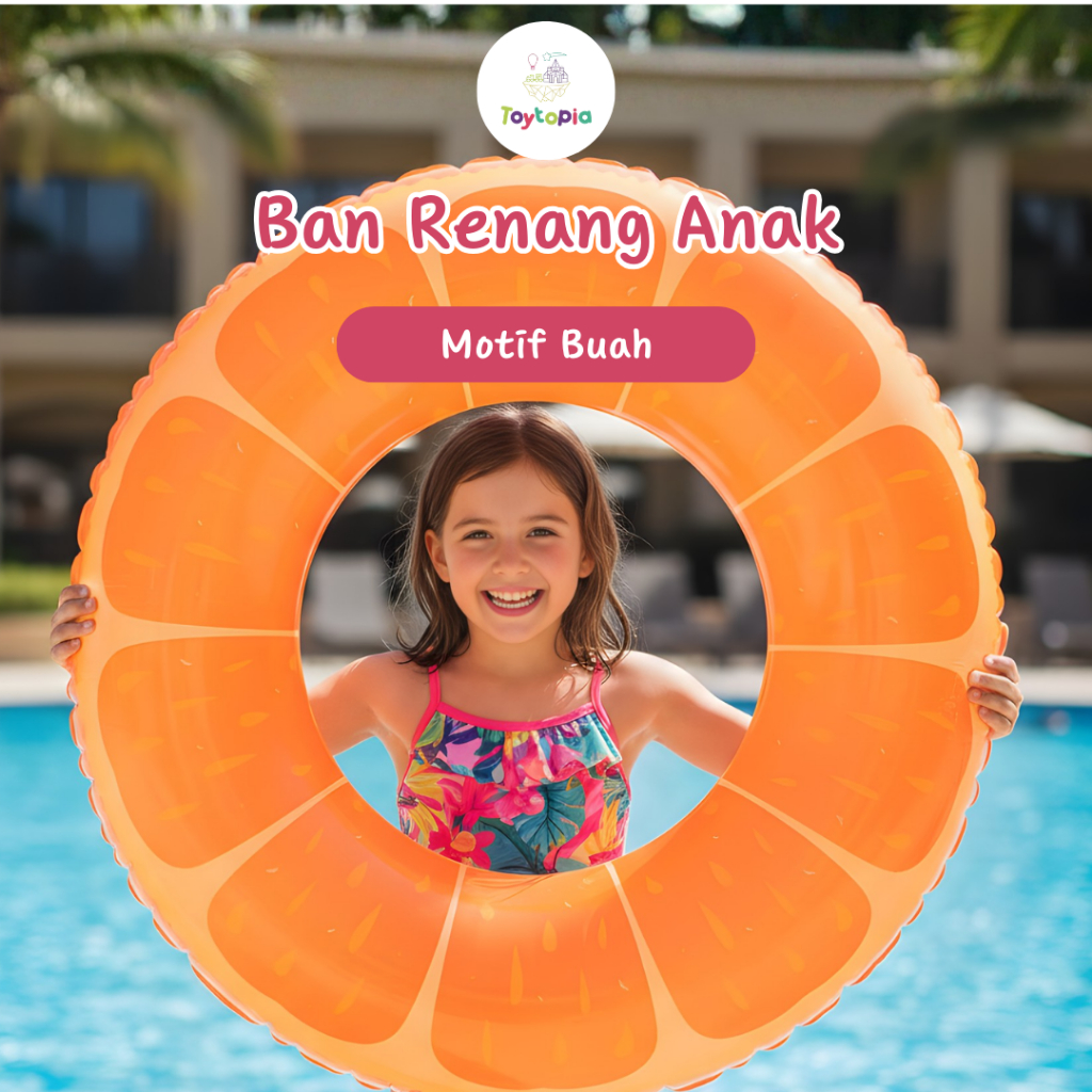 Pelampung Renang Anak & Dewasa Ban Angin Motif Buah ban renang anak dewasa pelampung buah lucu