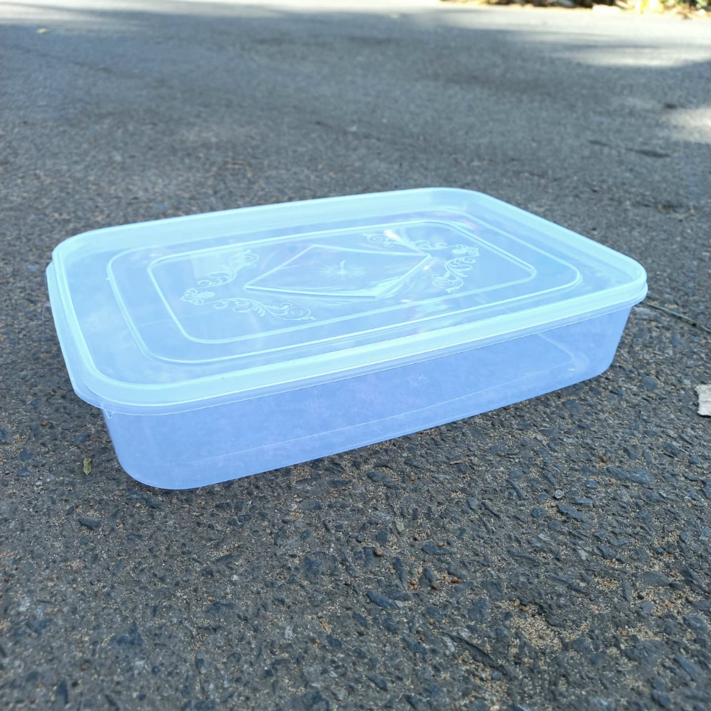 Sealware Oriplast 2000ml Bening TOPS-009 HBA (+O) | Kotak Donat Sealware Toples Segi 2000 ML
