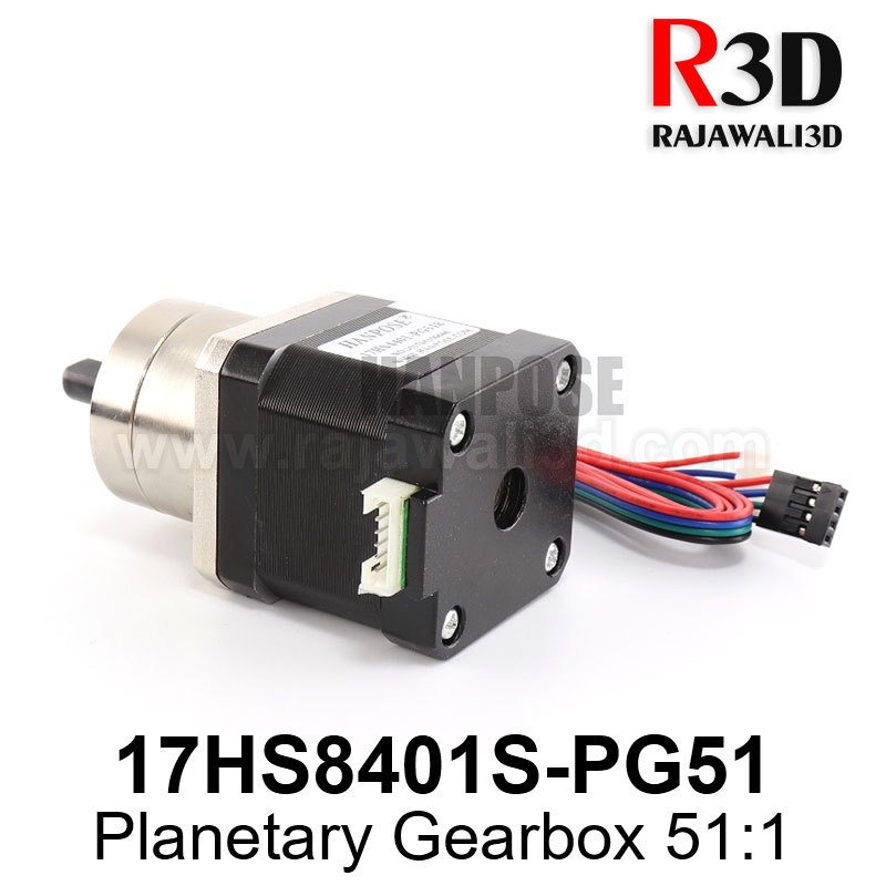 Nema 17 Stepper Motor 17HS8401+PG51 1.7A Planetary GearBox