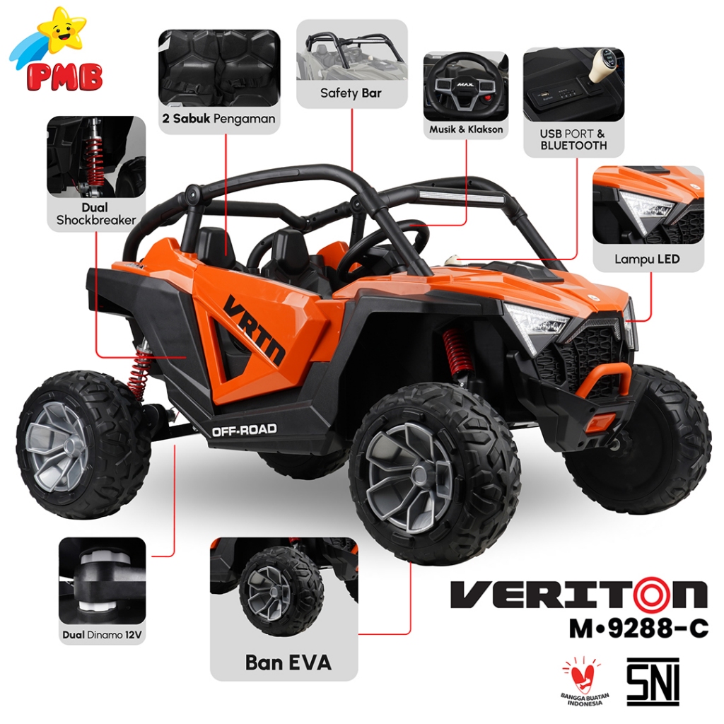 Mobilan Aki Jumbo Beban 45 Kg // Mobil Anak-anak  // Mobilan Remote