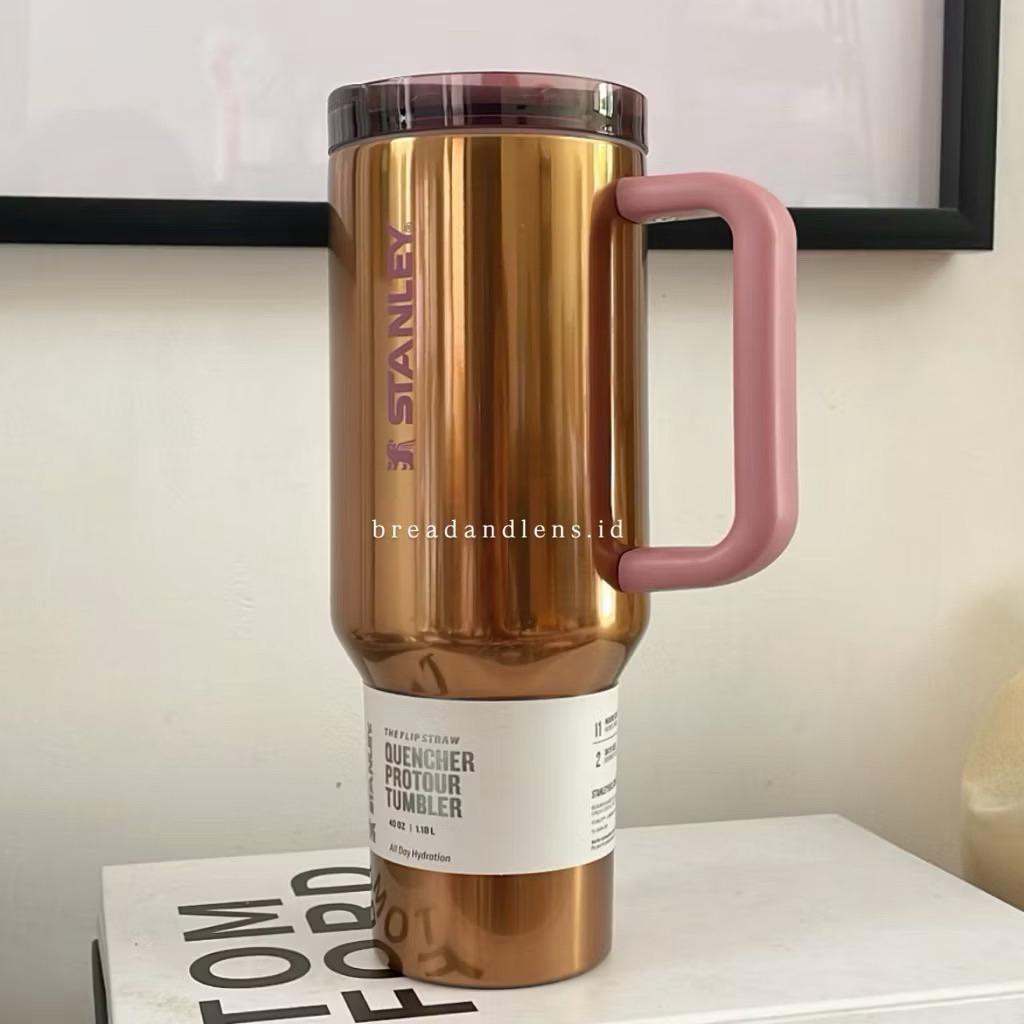 Ready Stanley Jennie Rose Gold Messi Box Gift Hadiah Mewah Tumblr Botol Minum Estetik Owala