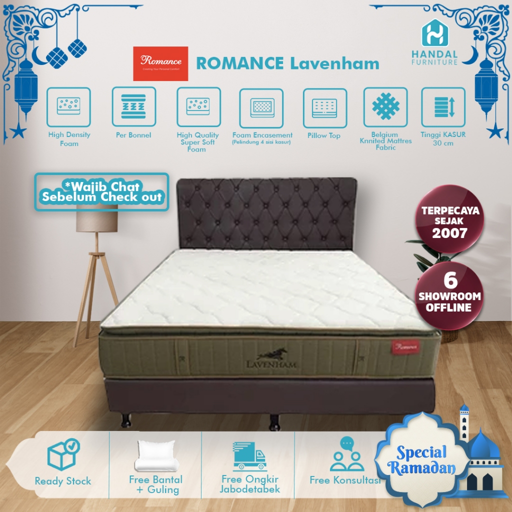 Full Set Spring bed Pillow Top Romance Lavenham