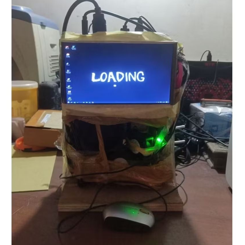 PC ryzen 5 2400g + monitor fullset