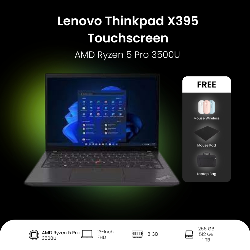 Lenovo Thinkpad X395 | AMD Ryzen 5 Pro 3500U | Touchscreen