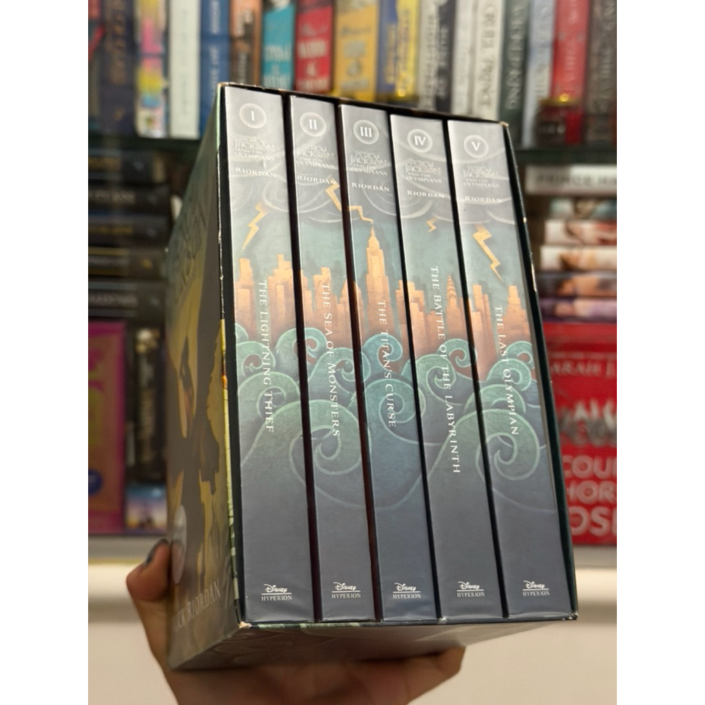 (ORIGINAL + ENGLISH) Buku Fantasy Percy Jackson and the Olympians Box Set Series (The Lightning Thie