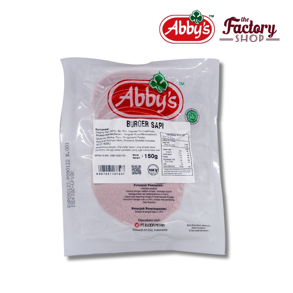 ABBYS BURGER SAPI 150 GRAM (9915150101)