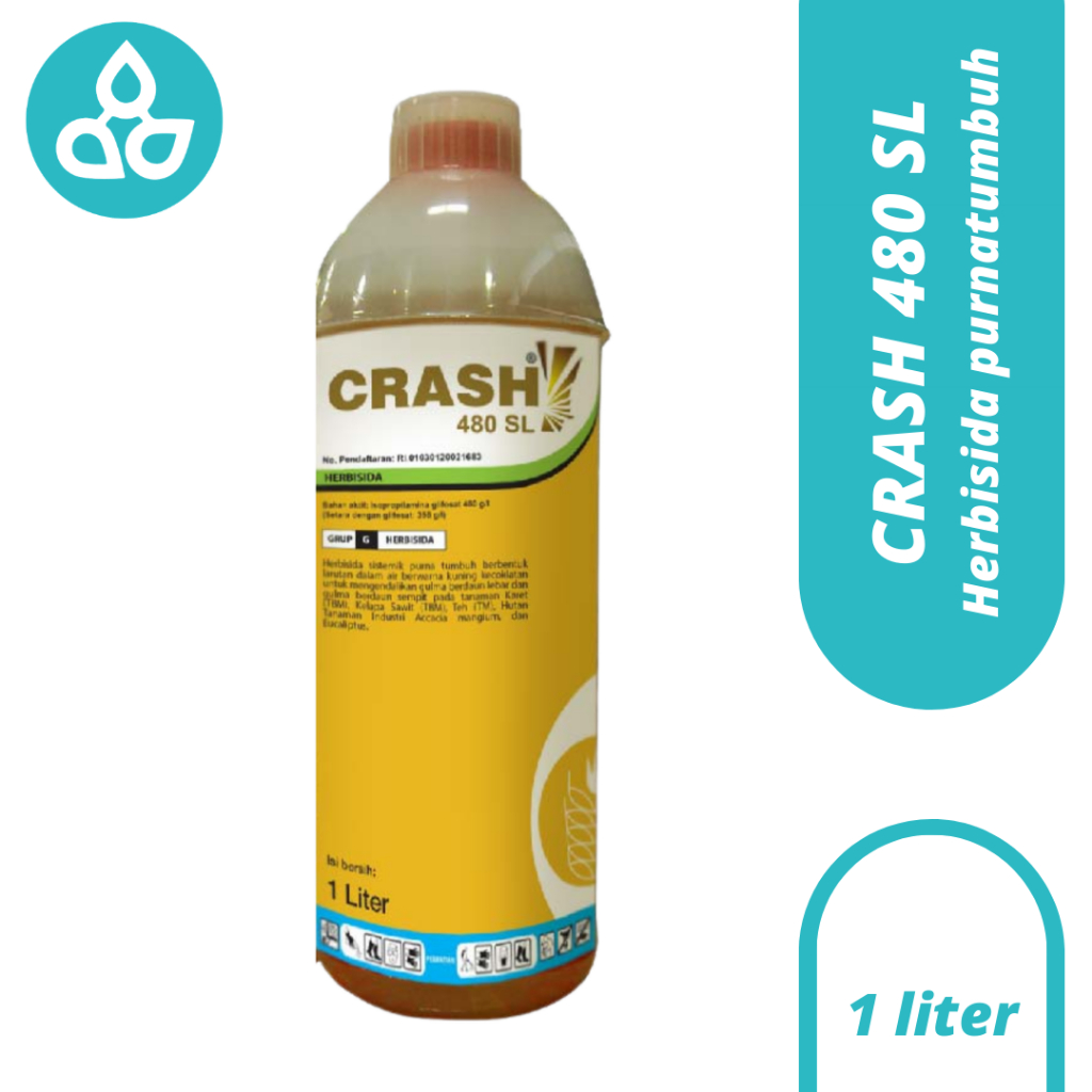 Herbisida Crash 480SL 1LT Efektif Gulma Berdaun Lebar