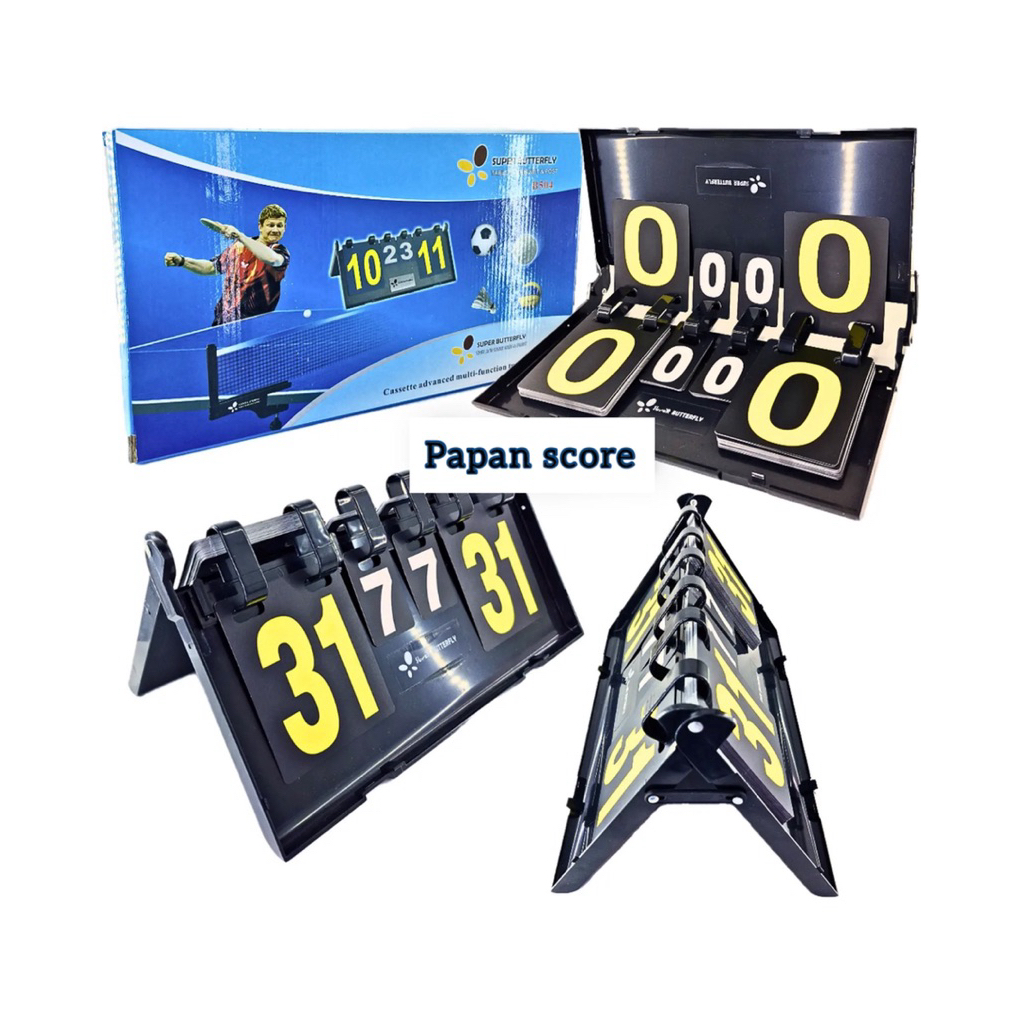 Papan score papan hitung voli, futsal. sepak bola BUTT